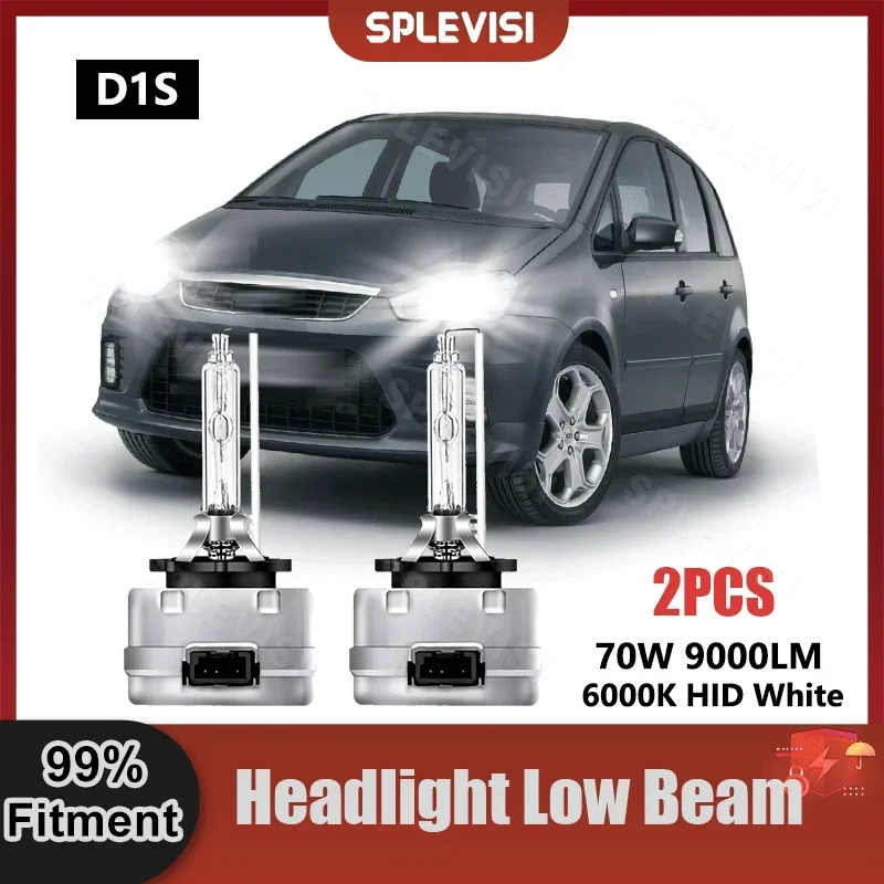 

Plug And Play Headlight D1S Xenon Light Bulbs 6000K White 9000LM 70W/Pair For Ford C-Max DM2 2007 2008 2009 2010 Xenon Lamp