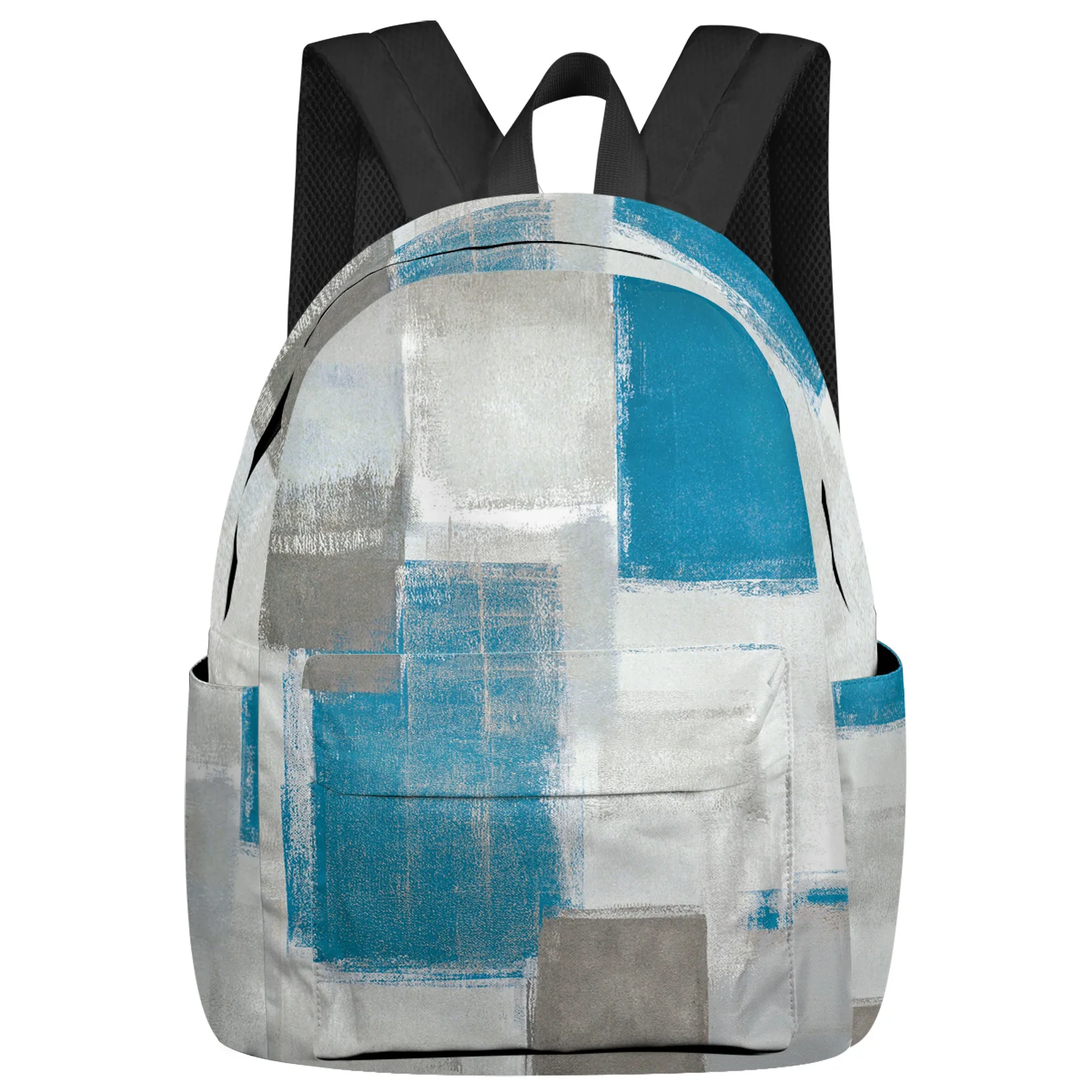 

Blue Smudge Paint Abstract Texture Women Man Backpacks Waterproof School Backpack For Student Boys Girls Laptop Bags Mochilas