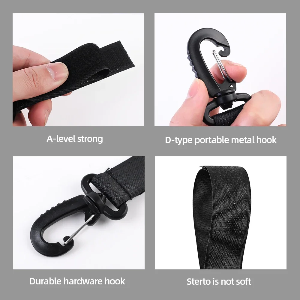 5/10pcs Stroller Hooks Buckles Clip Aluminum Alloy Carabiner Cart Organizer Diaper Bag Shopping Pram Hook Buckle Stroller Hanger