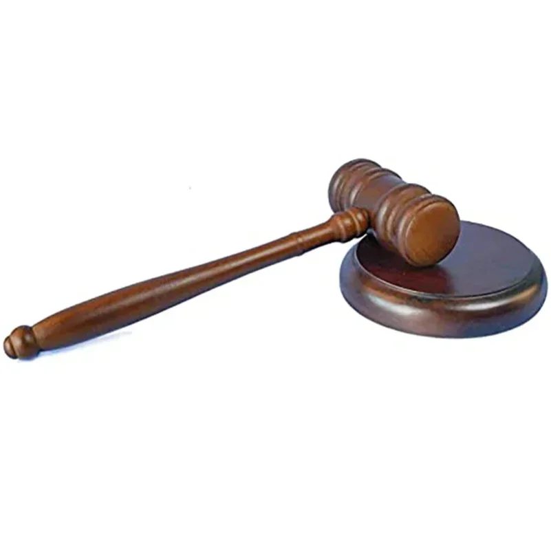 Marteau de juge en bois de haute qualité, durable et fait main, marteau d'adjudication en bois raffiné pour les enchères et les avocats, outil manuel sonore