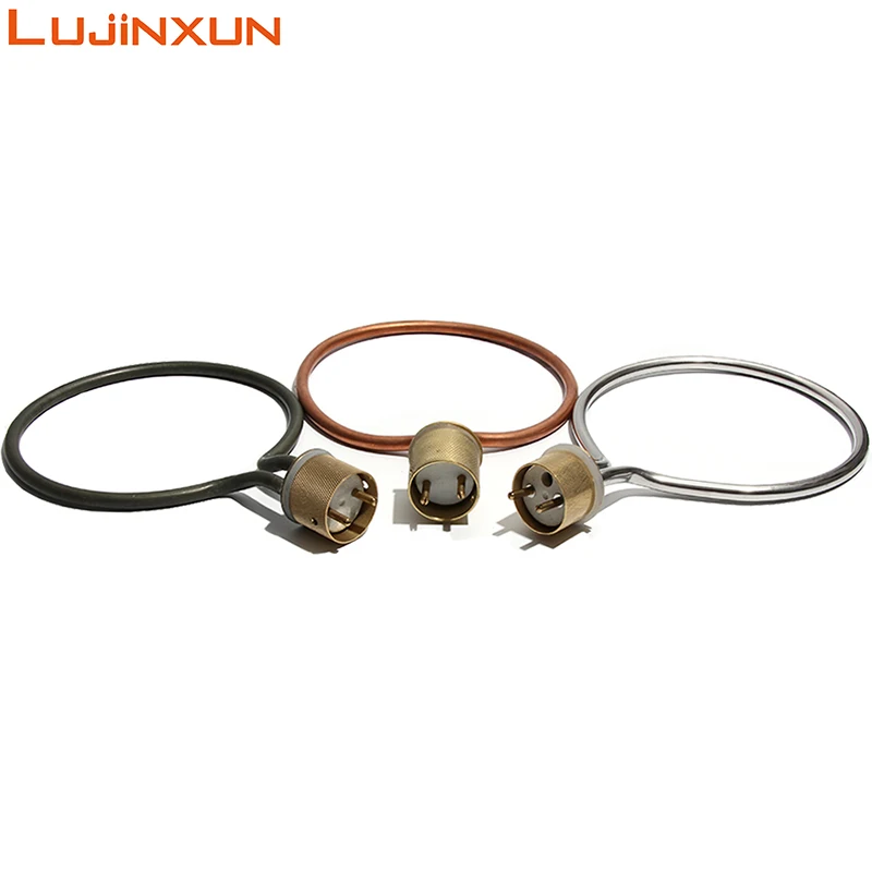 LUJINXUN High Pressure Sterilization Pot Heating Tube Round Head Ring Type Pressure Cooker Electric Heater Ring 220V 2KW/3KW 1PC