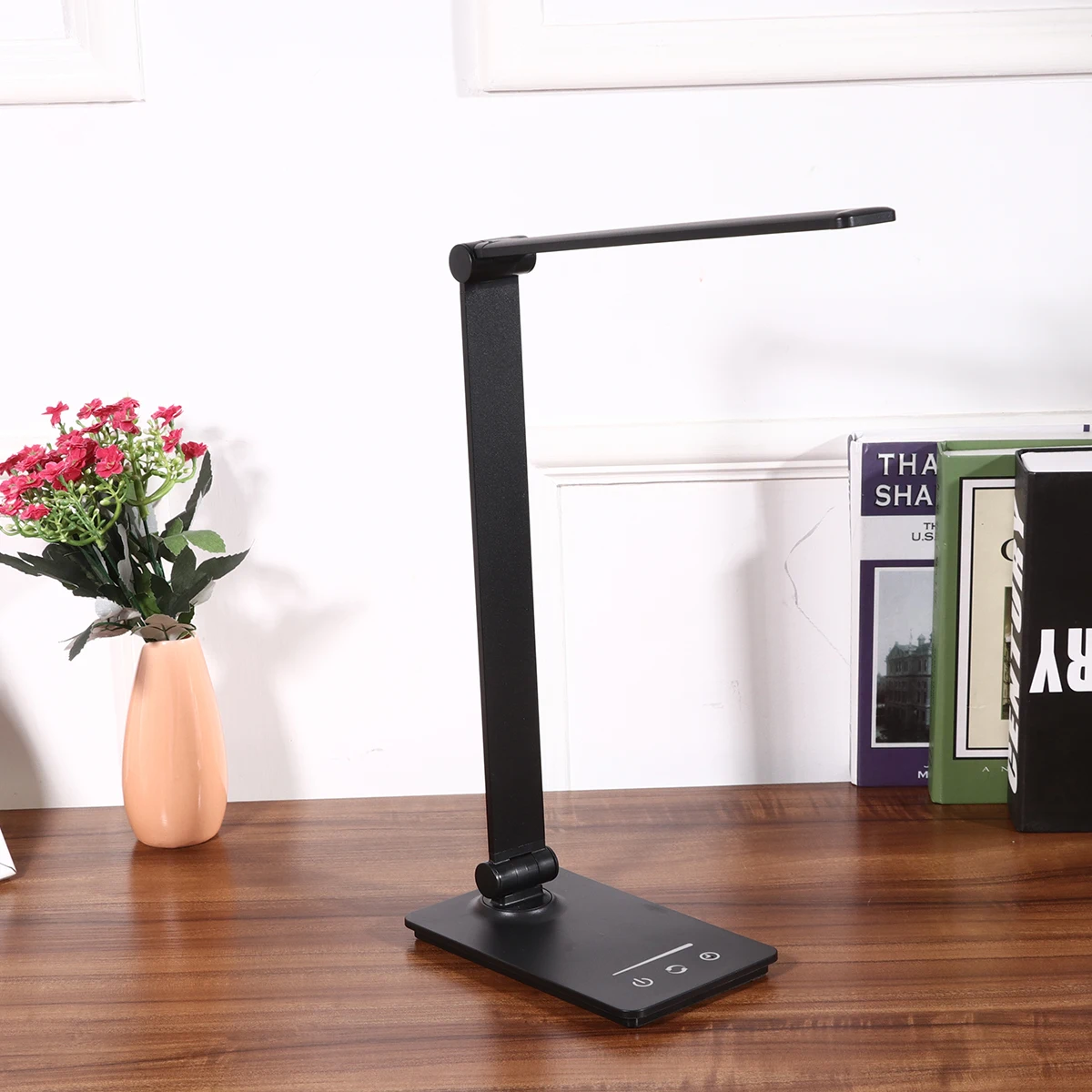 

Rechargeable LED Eye Protection Desk Lamp Non Flickering Light Cartoon Black USB Charging Foldable Design Wonderful Gift