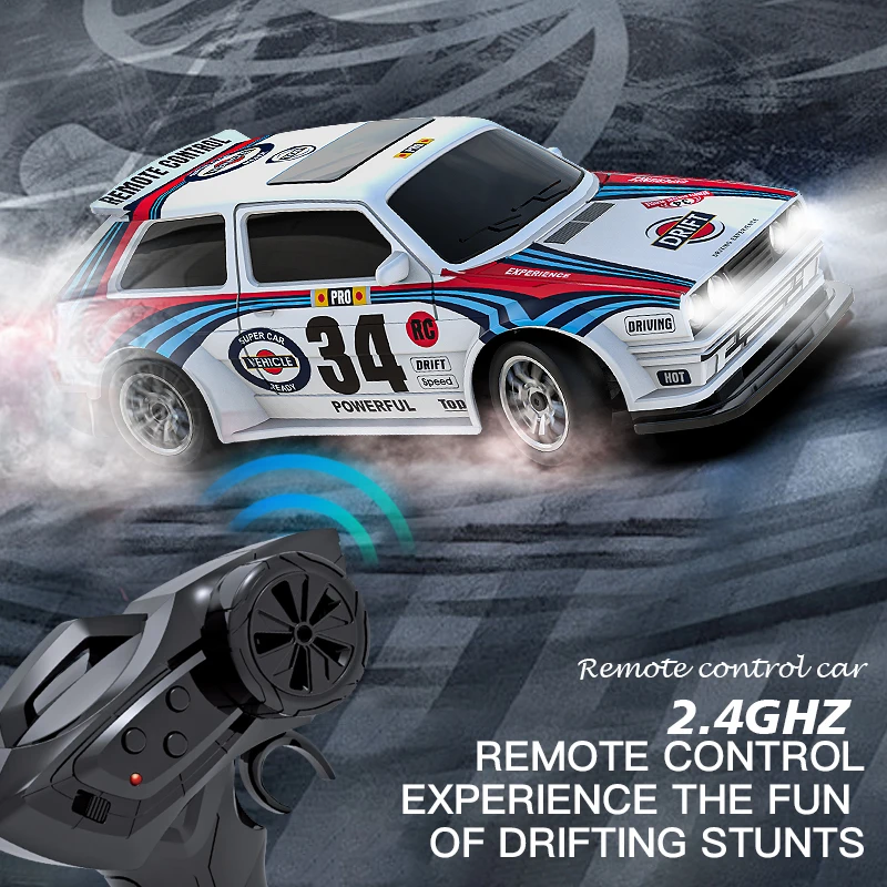 

Новая мини-машинка на радиоуправлении KF34, полномасштабная модель 1:24, 4WD, высокоскоростная, для дрифта, игрушечная машинка для соревнований.