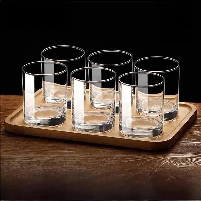 

Heat Resistant Glass Cup Set Beer Drinking Tea Making Home Use Living Room Water Cup Set New Model Cylinder Shaped Glass Cup