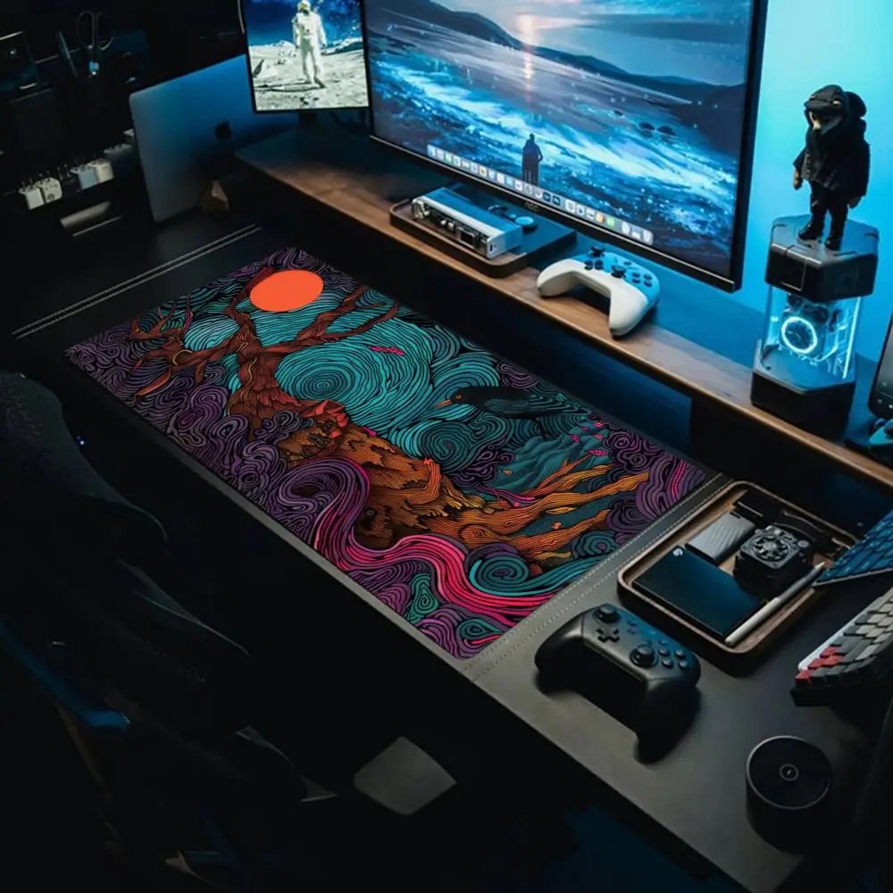 

Коврик для мыши Nightwood Secrets, большой игровой коврик для мыши, клавиатура, геймерский резиновый нескользящий коврик против морщин, коврик для мыши в стиле аниме, нижний настольный коврик