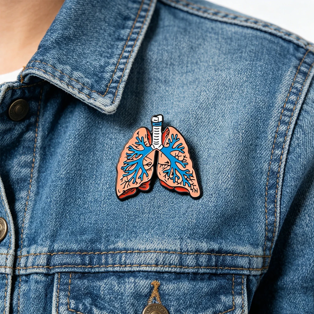 Harong Colorful Human Anatomy Enamel Brooches Cartoon Human Organs Badges Medical-Themed Jewelry Gifts For Doctors And Nurses
