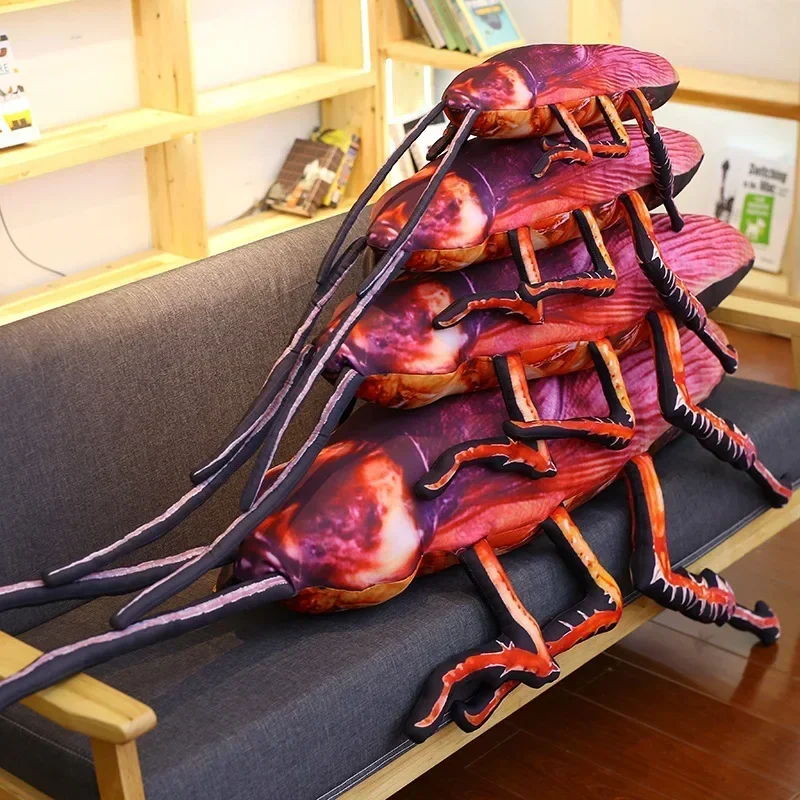 Large size 110cm Simulation cockroach stuffed plush toy model doll insect Hold pillow Prank toy home decoration kids gift