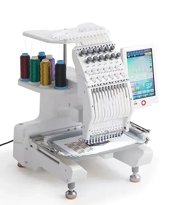 Yeshi Custom Color Complete Accessories Professional Automatic Mini Computerized Embroidery Machine