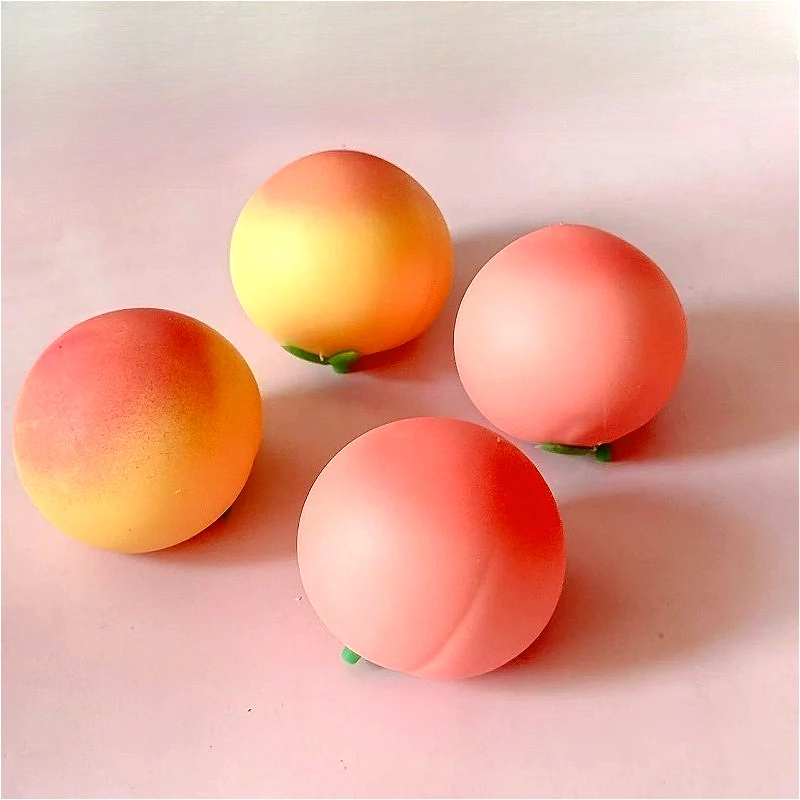 Simulation of gradual pink yellow peach modeling soft plastic ornaments soft glutinous sticky slow rebound decompression toy