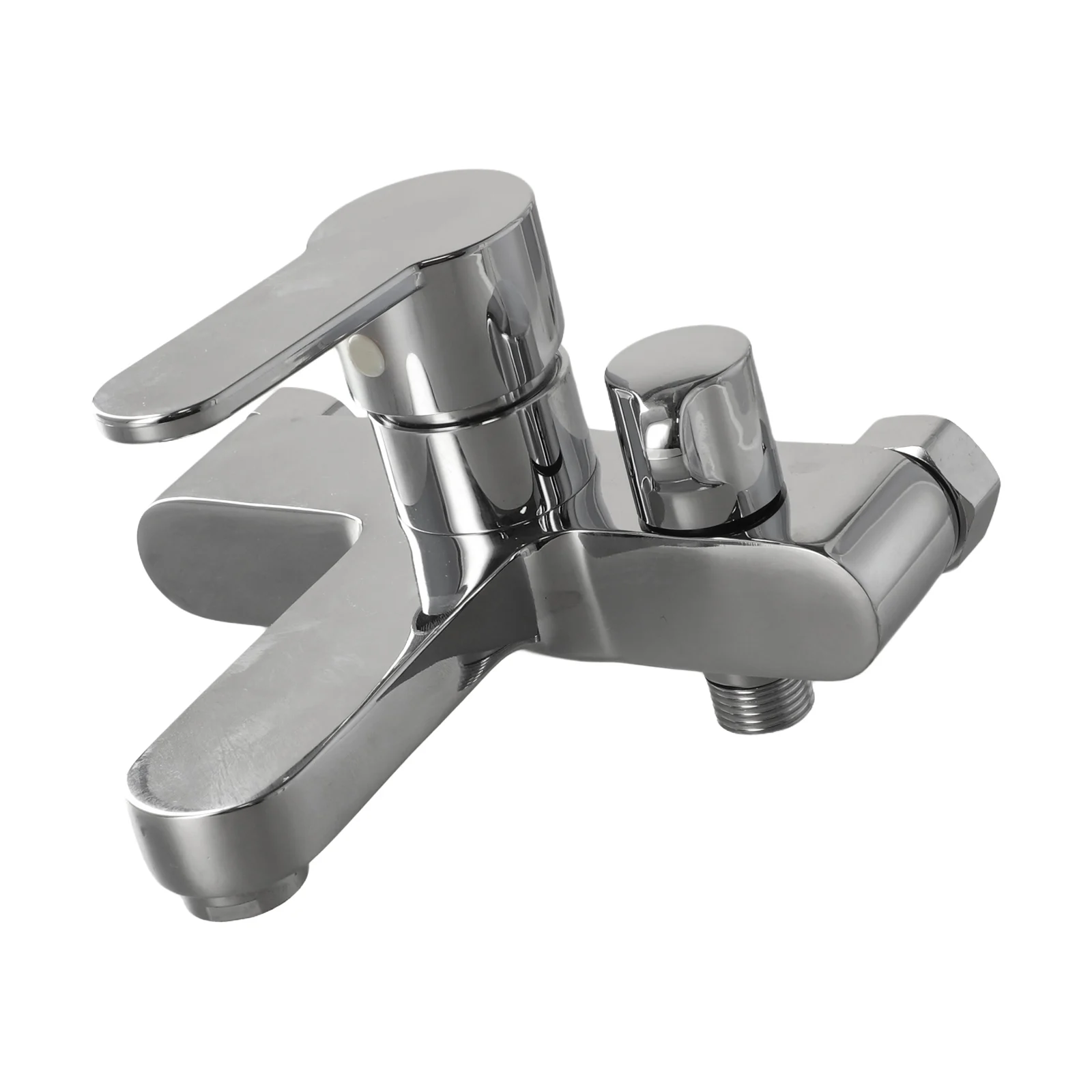 Bathroom Triple Shower Faucet with Hot and Cold Water Mixing Function for Bathtub and Shower Use Brass Construction
