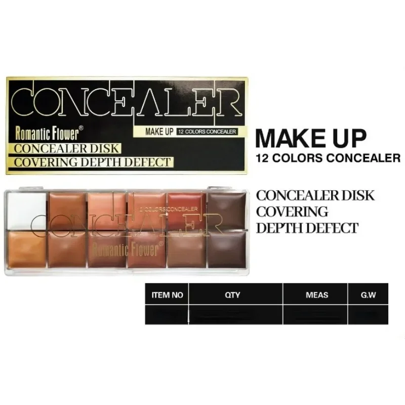 Concealer Dark Skin Waterproof Full Coverage Foundation Makeup Facial Makeup Foundation Bronzer Base Cosmetics Makeup Products