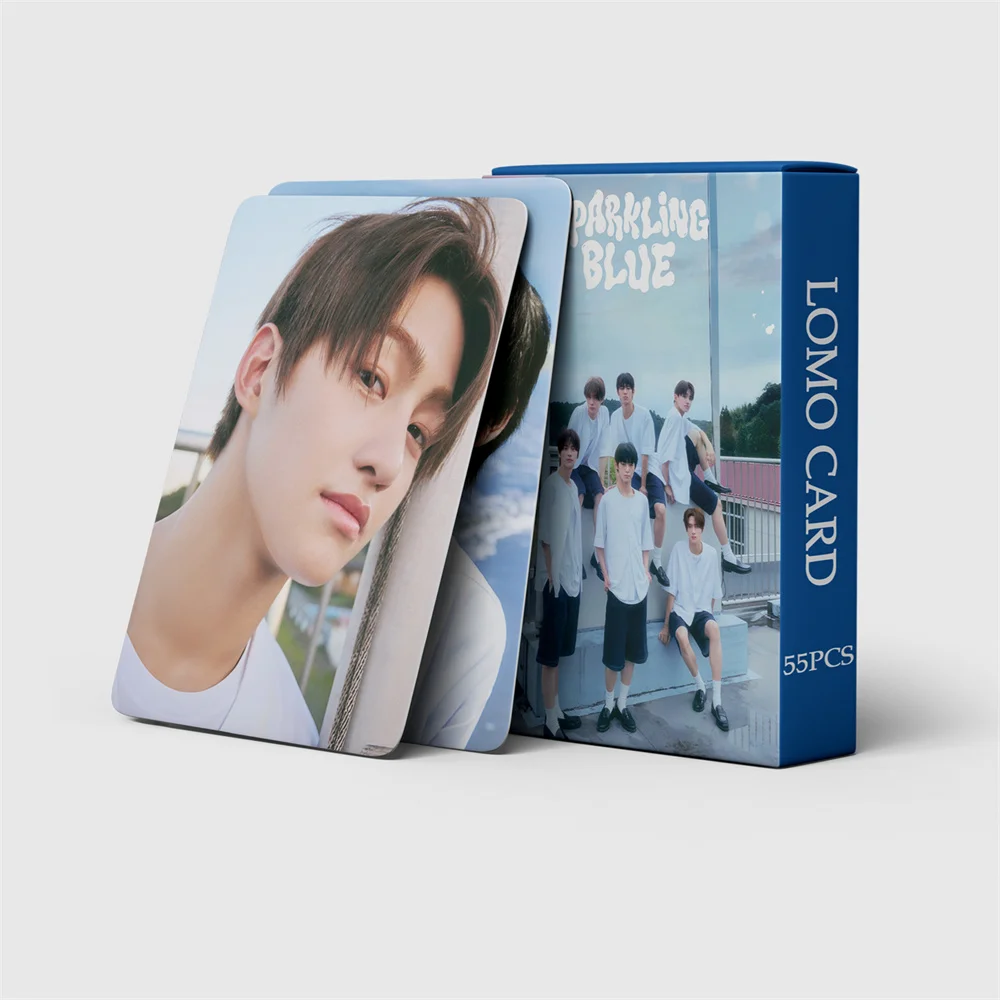 

55 шт. Kpop TWS открытки альбомы блестящая синяя ломо-карта SHINYU DOHOON YOUNGJAE HANJIN JIHOON KYUNGMIN Фотокарта Коллекционная открытка