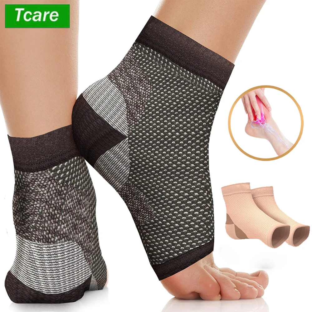 

2Pcs Plantar Fasciitis Socks with Arch Support for Men Women,Ankle Compression Sleeve,Toeless Compression Socks Foot Pain Relief