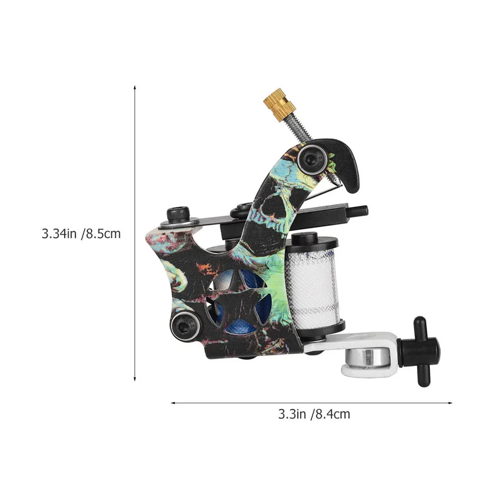 1 قطعة ماكينة رسم الوشم التجميلي بخمس نقاط إطار حديد خفيف الوزن مقبض مريح عملية مستقرة للمبتدئين المحترفين #4