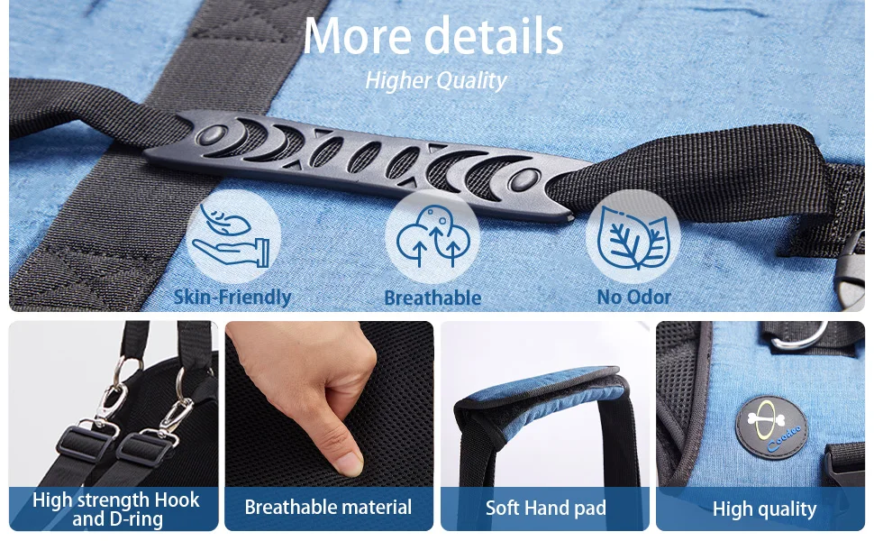Pet Dog Carry Sling, Emergency Backpack Pet Legs Support & Rehabilitation Dog Lift Harness , for Dogs Joint Injuries,Arthritis