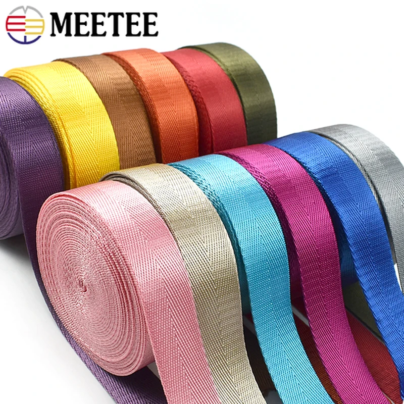 

5Meters 20-38mm Nylon Webbing Band for Strap Bag Backpack Belt Ribbon Tape Seat Strapping Bias Binding DIY Sewing Accessories
