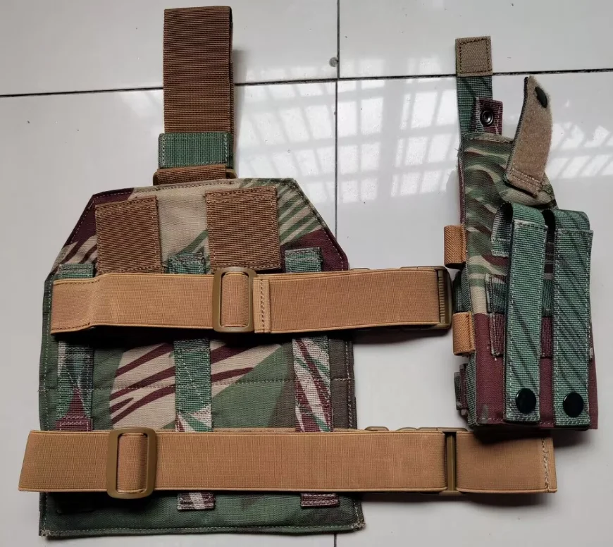German Flecktarn Multitarn Camouflage Leg wrapping Holster