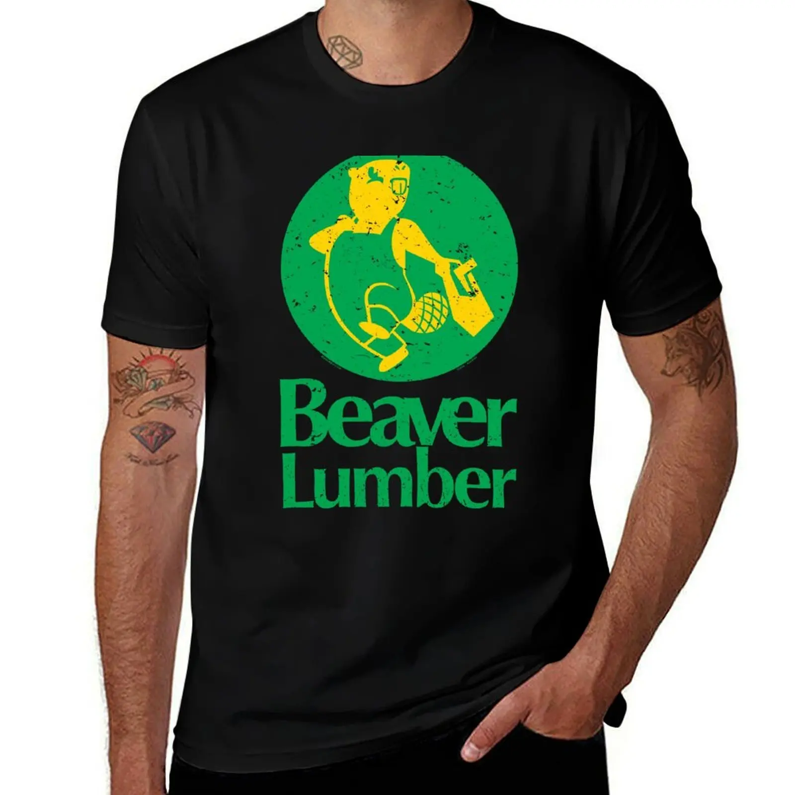 Beaver Lumber (worn) [Roufxis - RB] T-Shirt Holiday Lightweight T-Shirt
