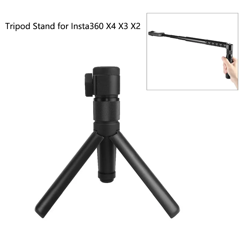 Supporto per treppiede da tavolo con impugnatura rotante per Insta360 X4 X3 X2/DJI/Gopro accessori per fotocamere sportive con supporto per