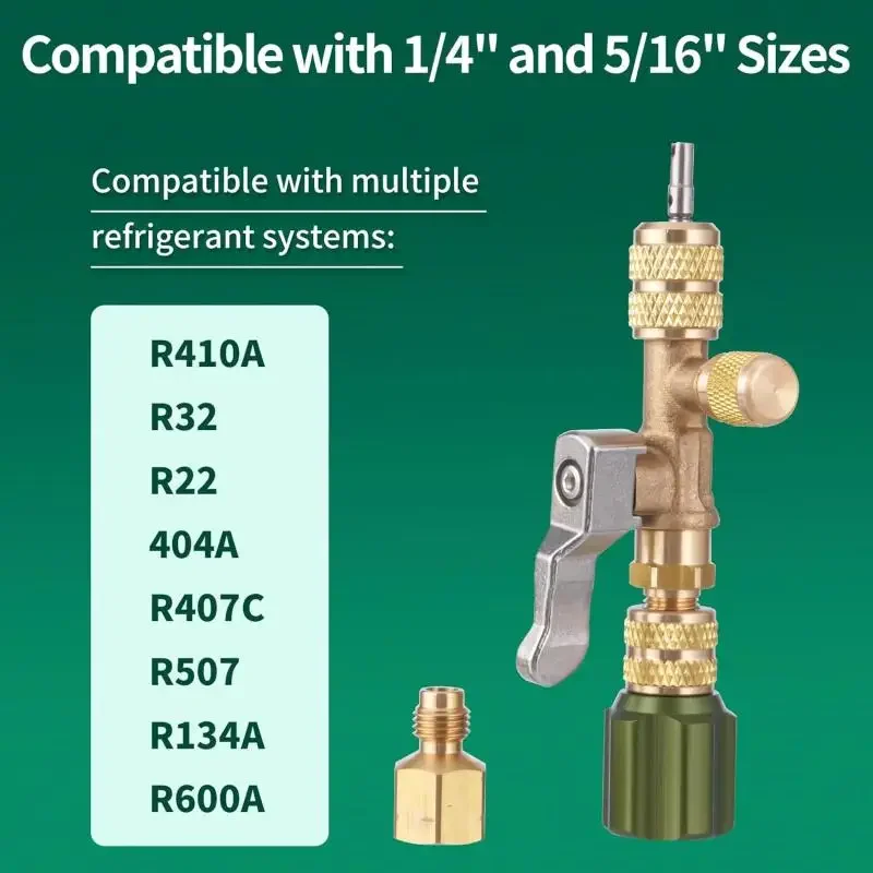 أداة إزالة أساسية لصمام تكييف الهواء المنزلي - مفتاح ربط صمام أساسي سريع التغيير لمفتاح إصلاح خالي من المبردات