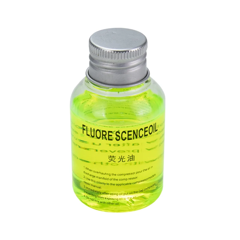 Universal Oil with Fluorescent Leak Detection Leak Test UV Dye for Car AC A/C Auto Air Conditioning Pipeline Tracer