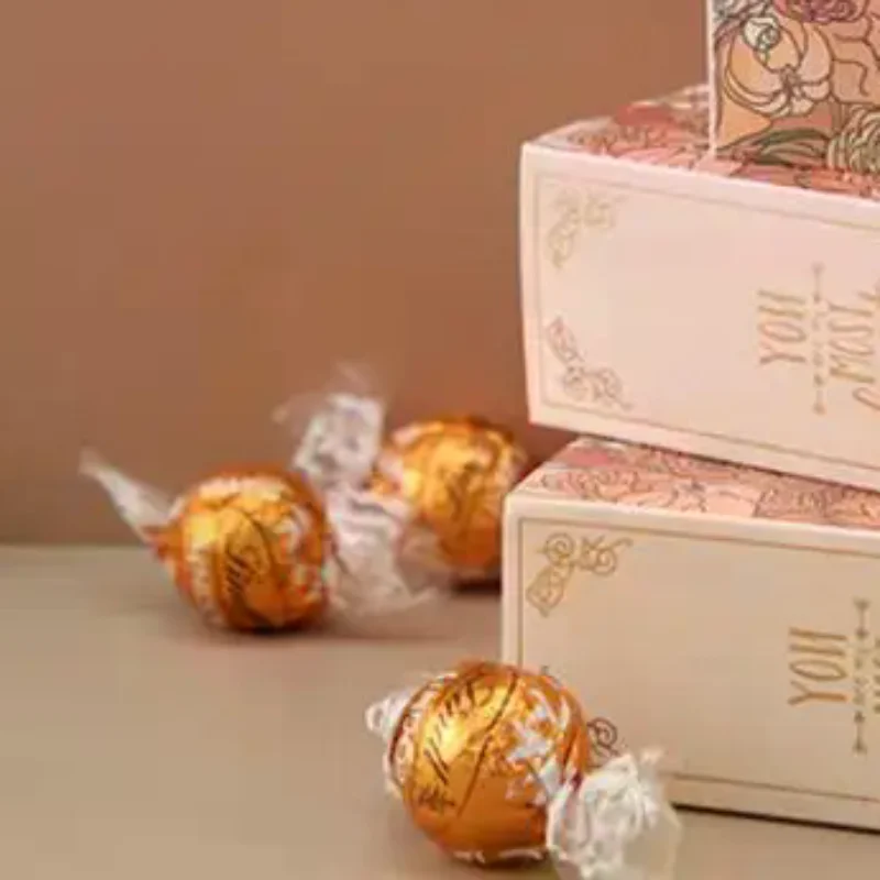 Simple Book Shape Gift Box With Ribbon Paperboard Material Present Packaging Box DIY Candy Packaging Box Wedding Birthday