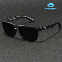BLUE OTTER Retro Rectangle Sunglasses for Men Women Polarized UV400 Classic Trendy Eyewear Driving Cycling Fishing Sun Glasses
