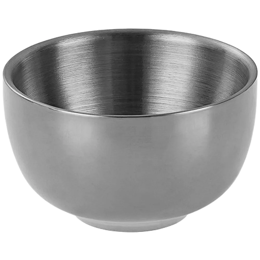 Stainless Steel Double Layer Shot Glasses 5pcs for Sake Whiskey Serving Modern Minimalist Design 6x3x3.5cm Stackable