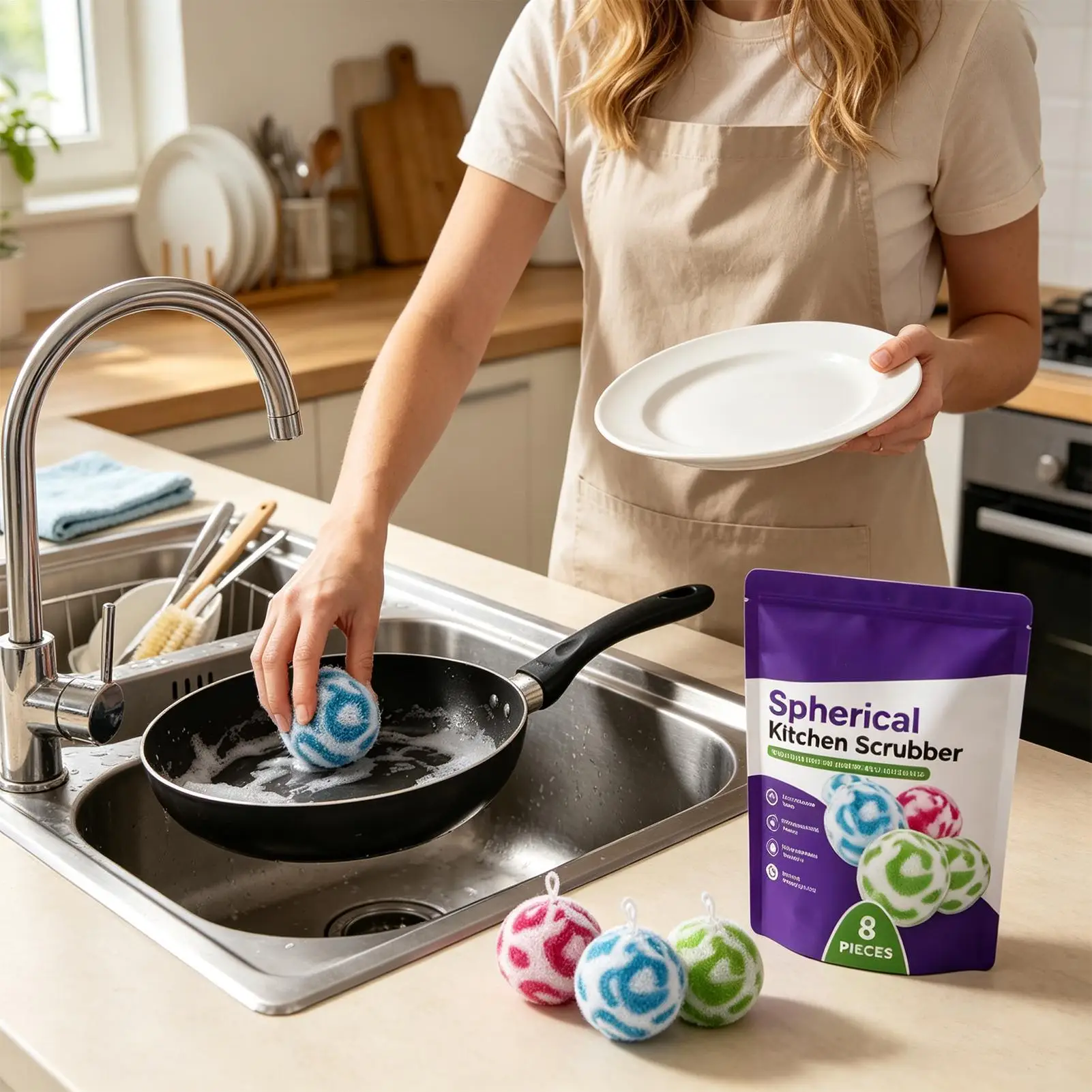 Laundry Balls Set Cleaning Tableware As Well As Household Kitchen Oil Stains