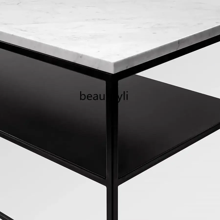 New arrive Italian minimalist entrance   table Designer creative foyer entrance rack, marble entrance table