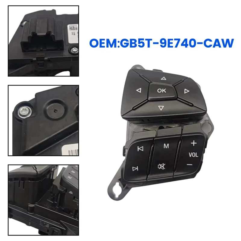 

GB5T-9E740-CAW Car Right Wheel Steering Cruise Control Switch Fit For Ford Ranger 2016-2019 GB5T9E740CAW Parts Accessories-A54R