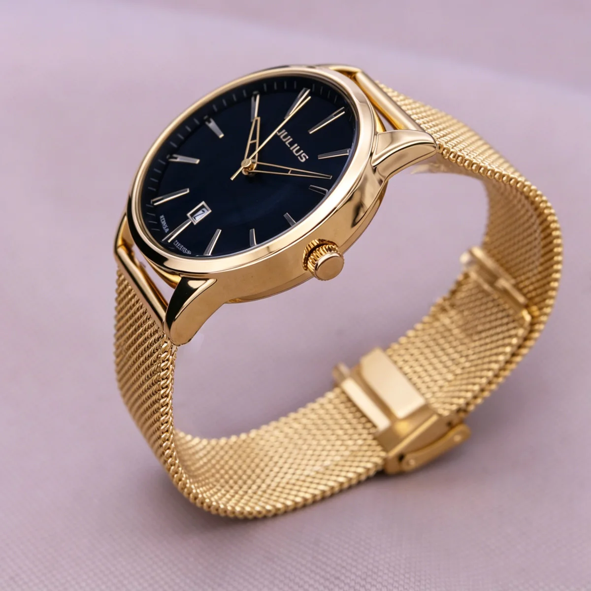 Sale Auto Date Julius Men's Watch Homme Fashion Japan Quartz Hours Classic Stainless Steel Band Boy Birthday Father Gift Box