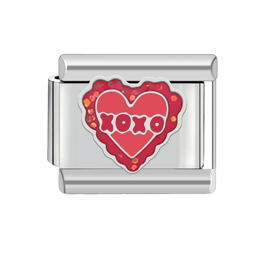 Love Series Italian Charm Stainless Steel Bracelet 9mm Diy