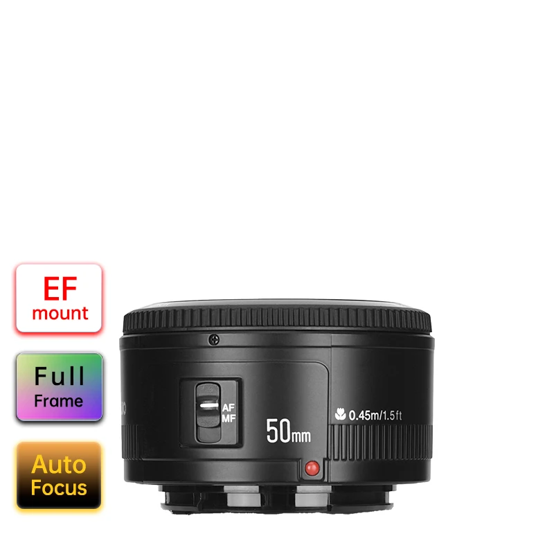 

YONGNUO YN50mm F1.8 Large Aperture Auto Focus Small Camera Lens With Super Bokeh Effect For Canon EOS 70D 5D3 600D DSLR Camera