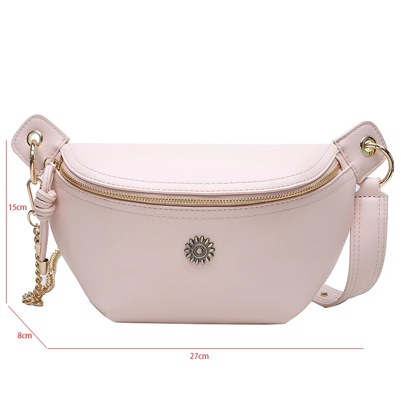 Luxury Crossbody Bag For Women 2023 Fashion Travel Chest Bag High Quality Pu Leather Waist Bag Female Designer Handbag Purse