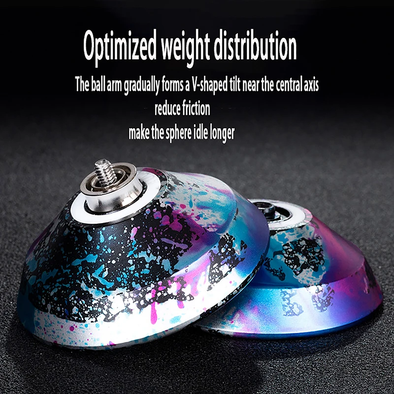 Classic Sports Toys For Kids Professional Magic Metal Yoyo With 10 Ball Bearing Alloy Aluminum High Speed Unresponsive