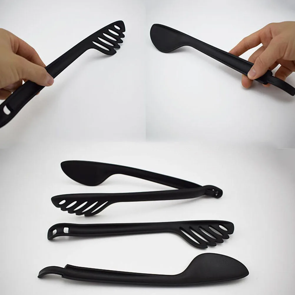 

2Pcs Food Tongs Premium Nylon Non-Slip Kitchen Tongs Heat Resistant Handy Cooking Barbecue Buffet Salad Clip Kitchen Tong