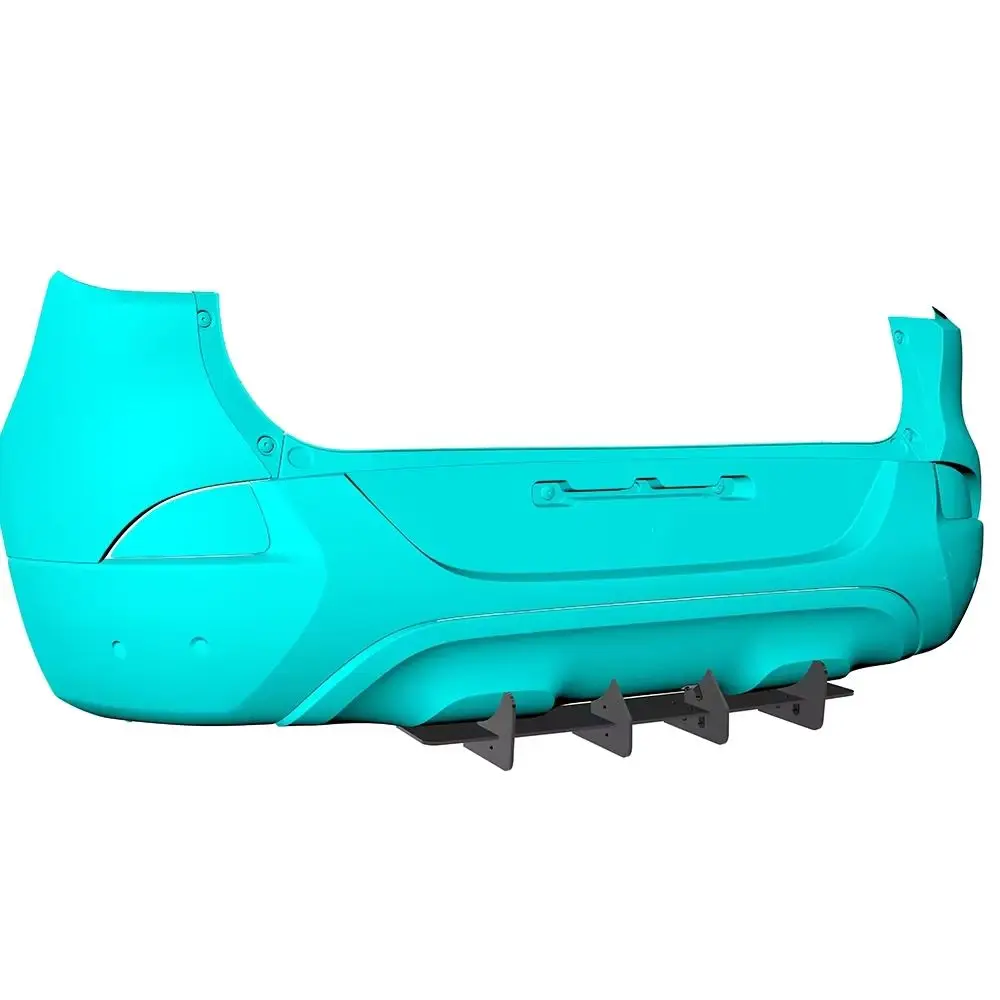 

For Renault Kadjar 2016 2017 Year Rear Bumper Diffuser Lip Splitter Spoiler Body Kit Accessories