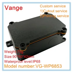 Vange electronics case 90*50*42mm IP68 waterproof PC plastic enclosure box