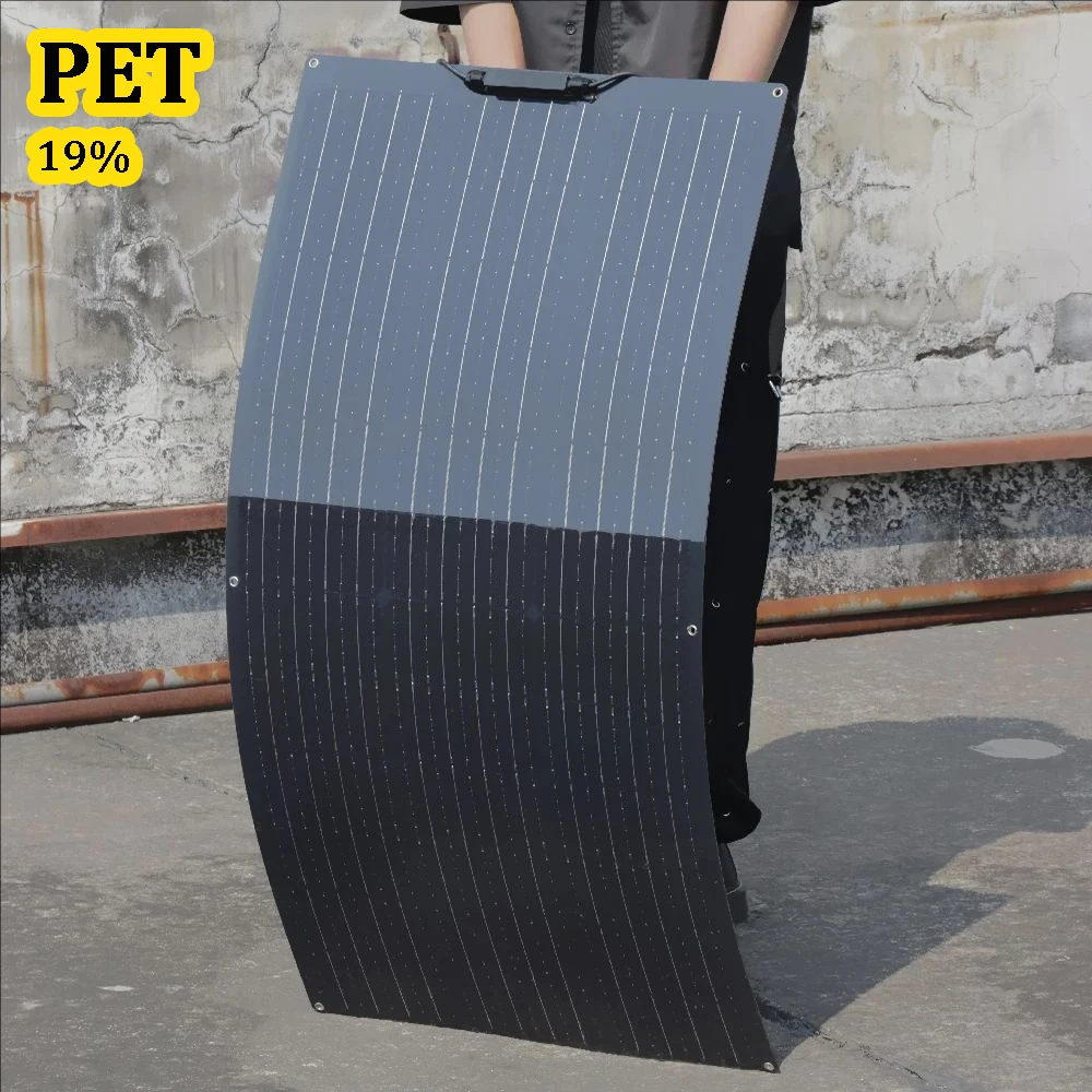 12 فولت لوحة طاقة شمسية 150 واط 130 واط 120 واط 100 واط 80 واط ETFE PET مرنة لوحة كهروضوئية 12 فولت شاحن بطارية للمنزل سقف تخييم RV قارب