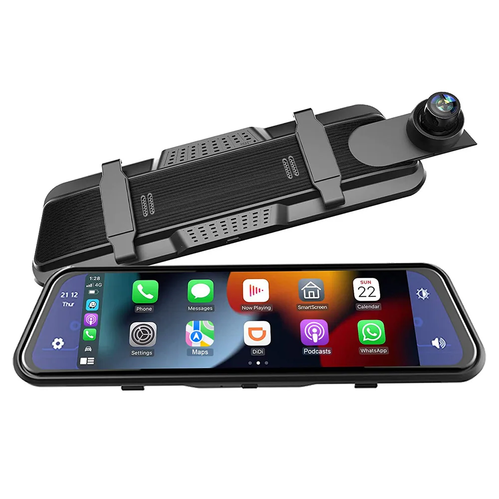 Mirror Dash Cam Compatible with Apple Carplay&Android Auto,9.66