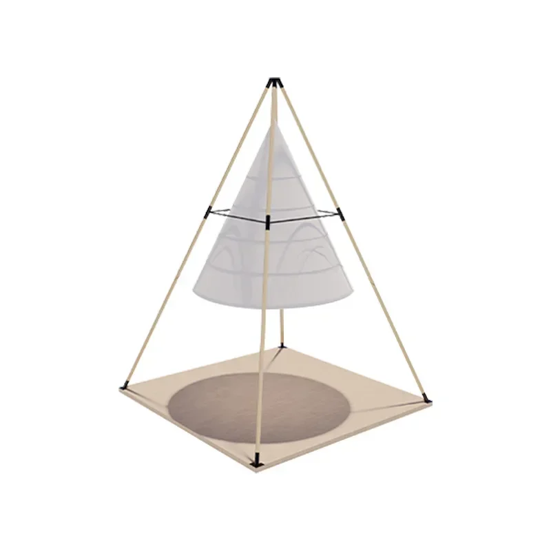 Prayer tent Outdoor camp Cone bamboo tent Camping hotel Picnic lantern tent Windproof waterproof shade