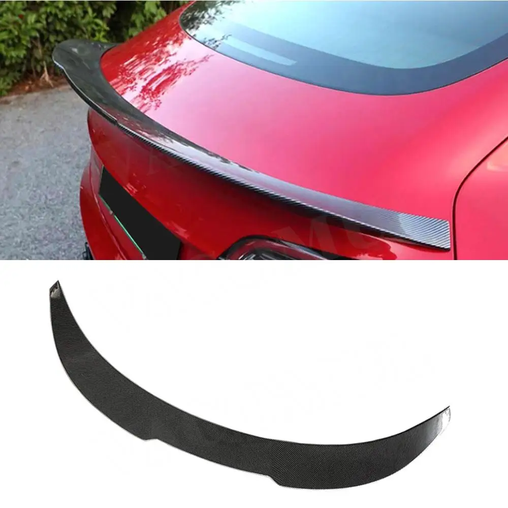 

VACOMUL ABS Carbon Look Задний спойлер багажника Крыло для Tesla Model 3 2017 + со светодиодной подсветкой Задний спойлер Накладка Наклейка Глянцевый черный