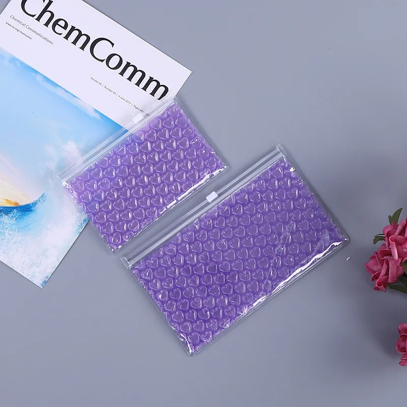 30Pcs PVC Bubble Zipper Bag Waterproof Shockproof Pressure-proof  Ziplock Bag Air Bubble Packaging Bags 15x10cm 22x15cm
