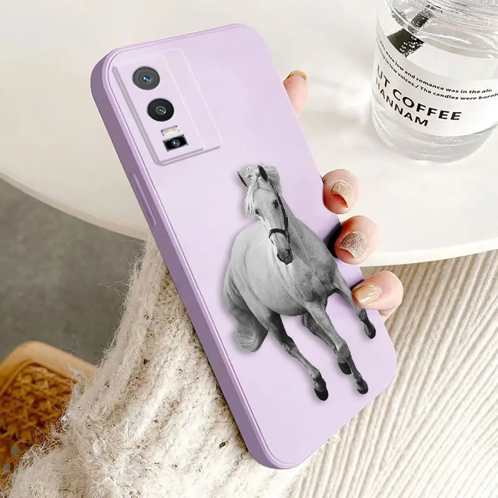 Handsome Horse Phone Case For VIVO Y02 Y02S Y15S Y16 Y17 Y19 Y20 Y21 Y22S Y28 Y35 Y36 Y50 Y51 Y72 Y76 Y81 Y85 Y91 Y93 Y100 5G