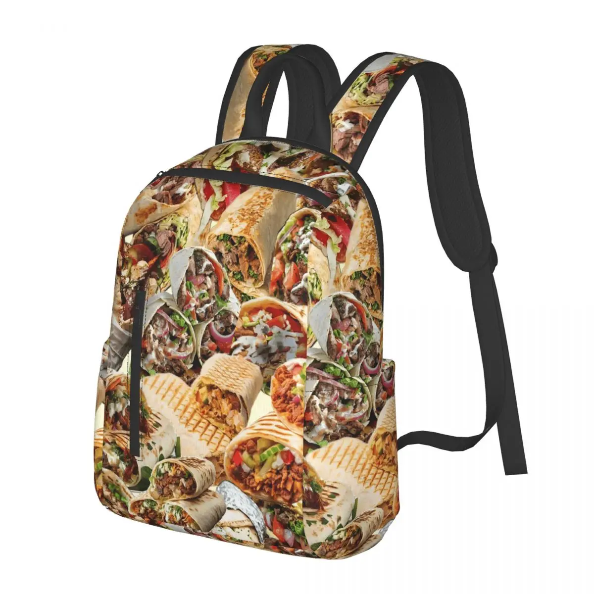 

Kebab Fresh Ingredients Student Backpack School Bag Hiking Travel Daypack for Men Women Fashion Bookbag Shoulder Bags