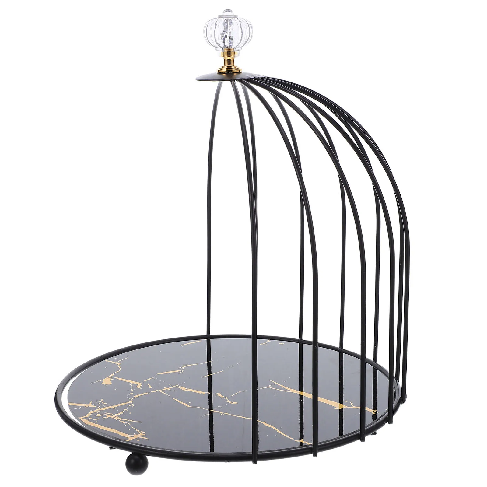 

Bird Cage Cake Stand Metal Tiered Cupcake Holder Party Serving Bowl Wedding Dessert Display Pastry Tray Fruit Rack Table