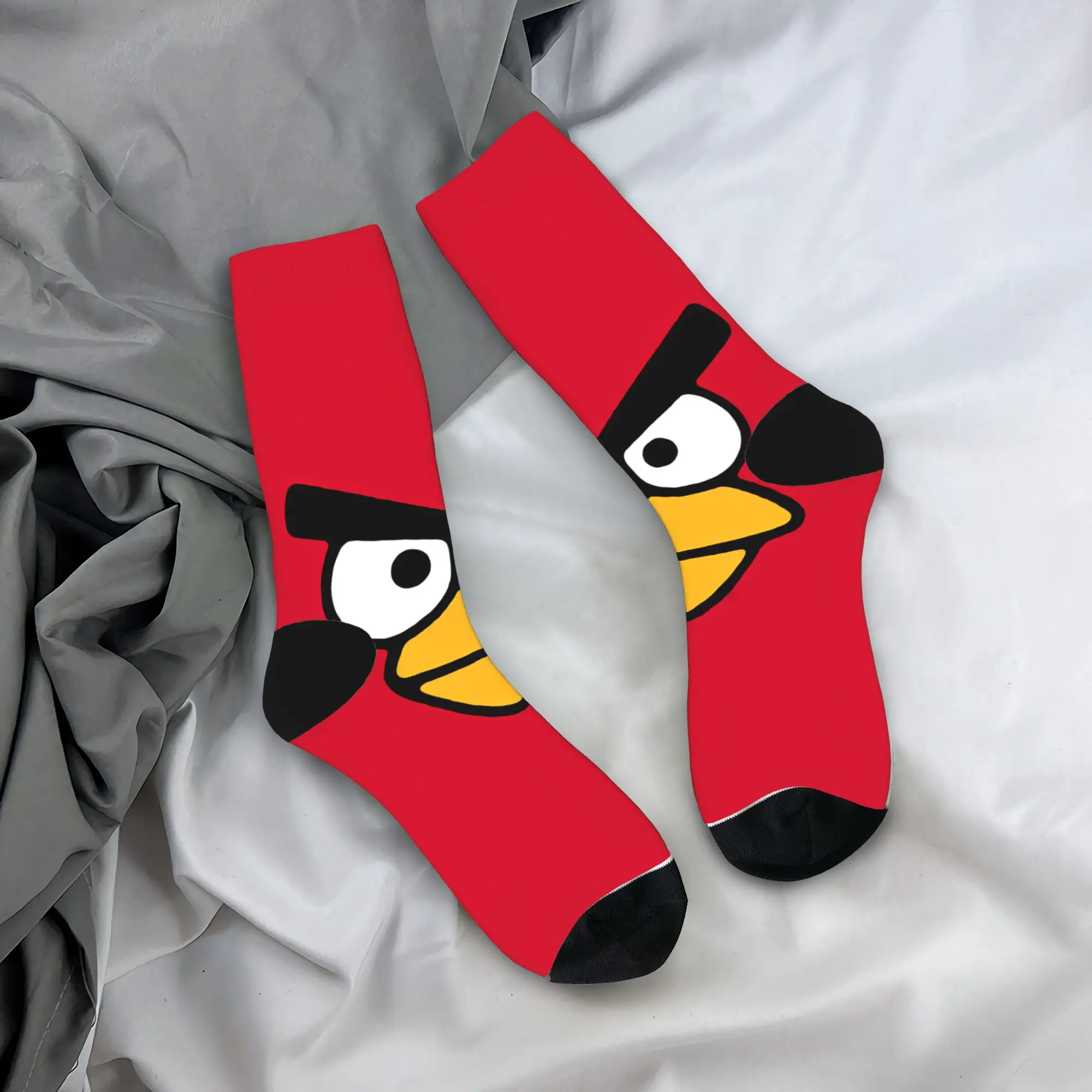 Birds Game Socks  Novelty Stockings Autumn Anti Skid Men Socks Breathable Graphic Outdoor Socks