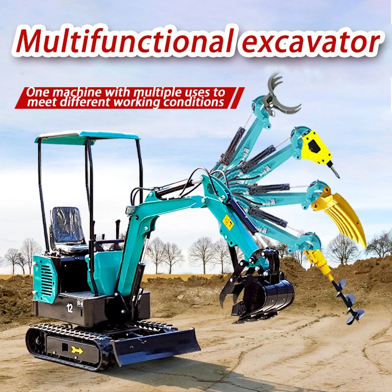 2.5 Ton Mini Crawler Excavator for Agriculture Landscaping Construction Excavator Custom Service Crawler Digger forKubota Engine