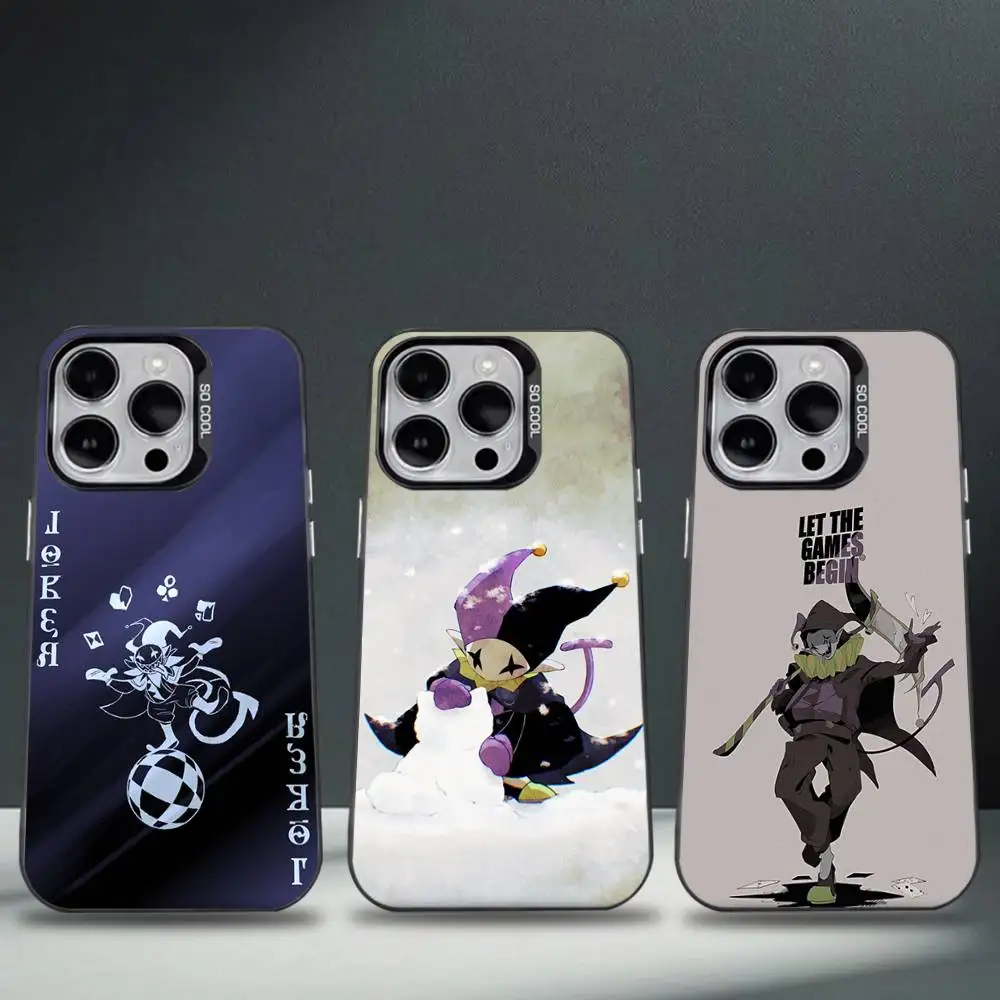 

Чехол для телефона Jevil Deltarune Game для iPhone 17,16,15,14,13,12,11,Pro,Max,Plus,E,Air,Mini Black, чехол из ТПУ